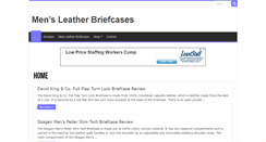 Desktop Screenshot of menleatherbriefcases.com