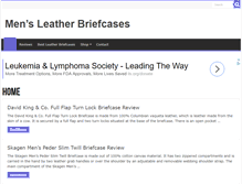 Tablet Screenshot of menleatherbriefcases.com